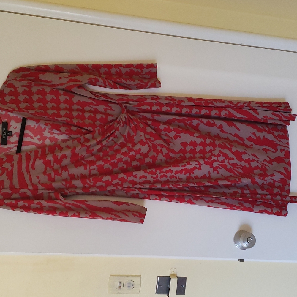 Faux wrap dress.
